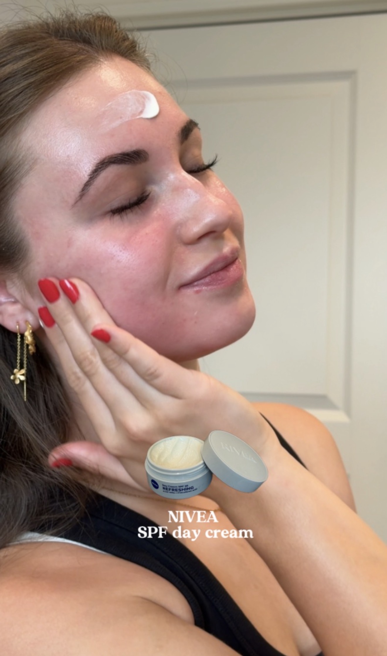 NIVEA skincare product application photo